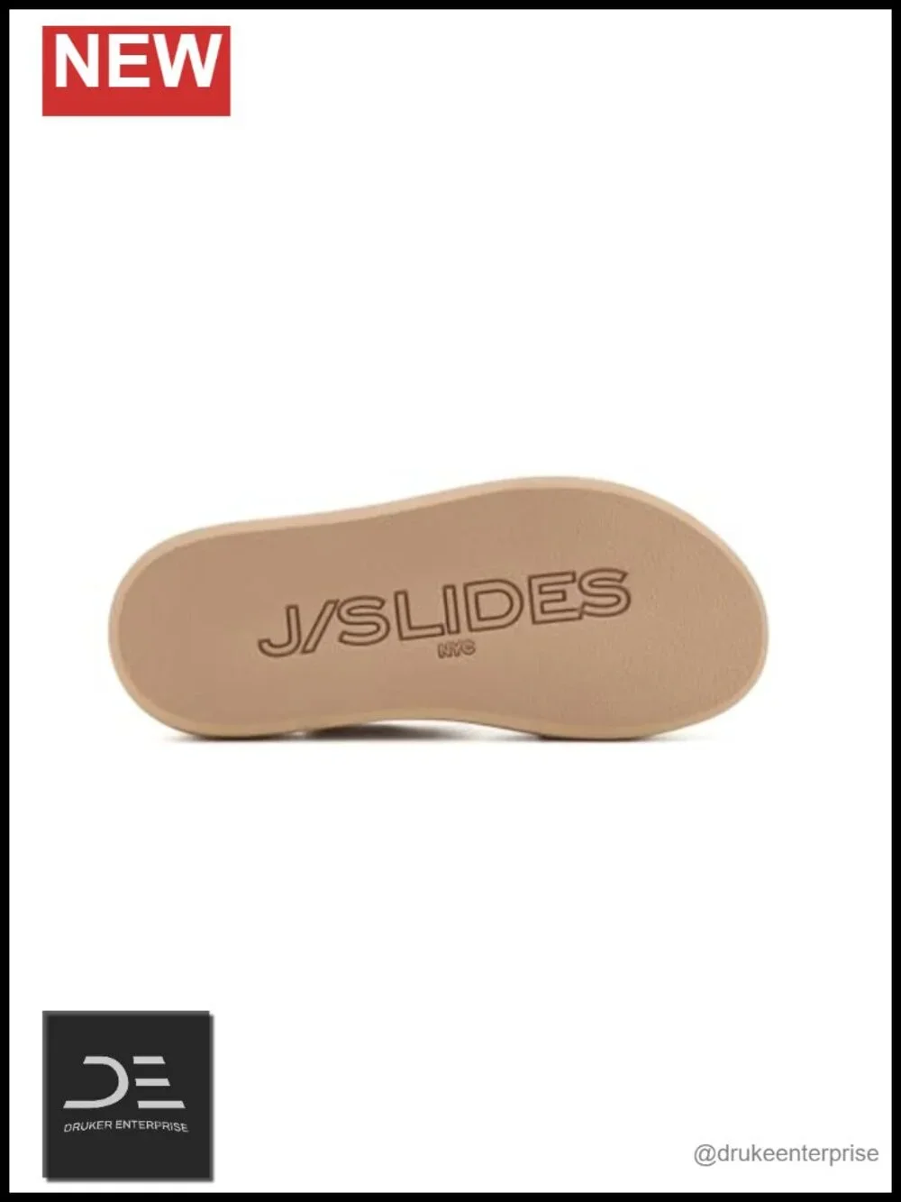 J/Slides Yvette Leather Platform Sandals Slip-On Wedge Sandal